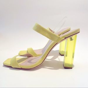 Schutz Neon Strappy Heel